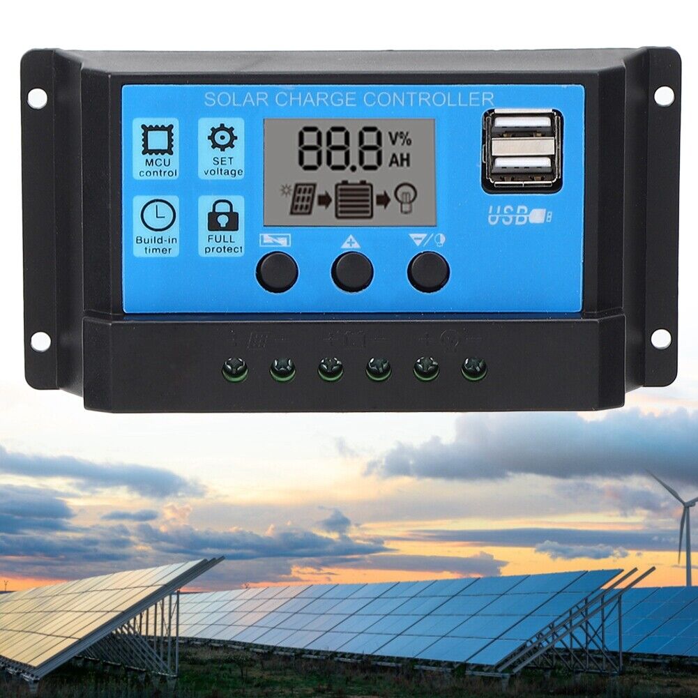 new (50A)Solar Charge Controller Large LCD Display Solar Panel Charger Controller koeek - KOEEK