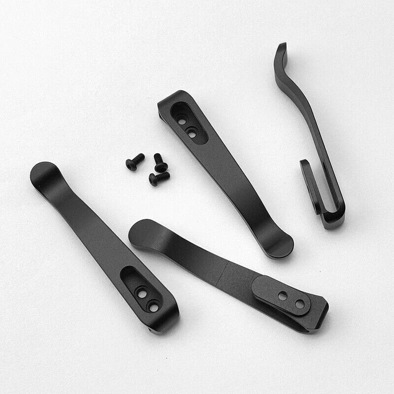TC4 Titanium Deep Carry Back Clip Pocket Clip For Rick Hinderer XM18 XM24 Knifes 07FC0E-D4 - KOEEK