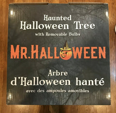 Mr Halloween Ceramic Tree Haunted Black 14"  Pumpkin LED Lighted Mr Christmas 07FC0E-D4 - KOEEK