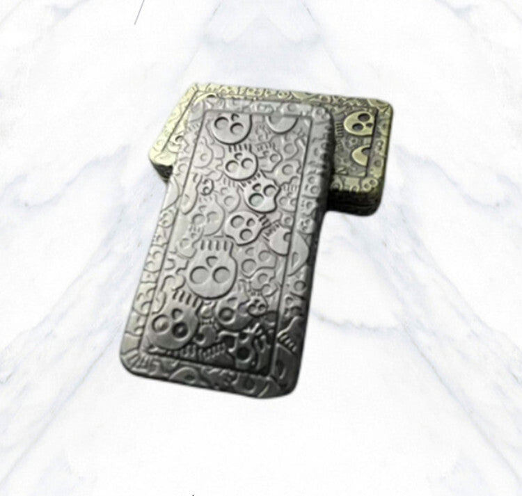 EDC Fidget Toys Metal Skull Fidget Slider Adult Fidget Blocks ADHD Tool 07FC0E-D4 - KOEEK