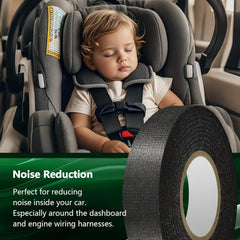 new 2 Rolls Automotive Wire Harness Tape, 50 Feet, High Temp Self-Adhesive Black 07FC0E-D4 - KOEEK