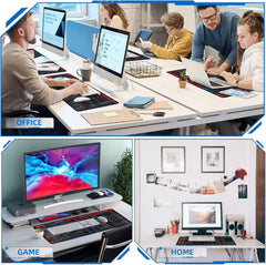 new Quick Key Non-Slip Keyboard Mouse Pad, Desk 800*300mm (11.8*31.5in), Black 07FC0E-D4 - KOEEK