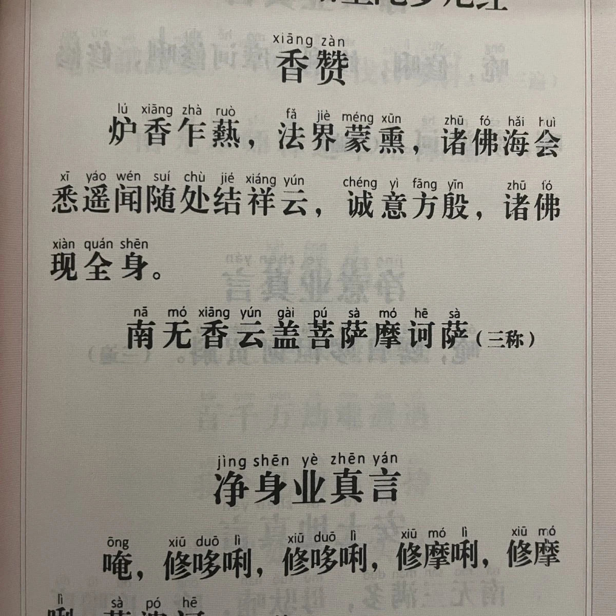 Simplified Large Print Pinyin Two-Color Dharani Sutra Textbook 07FC0E-D4 - KOEEK