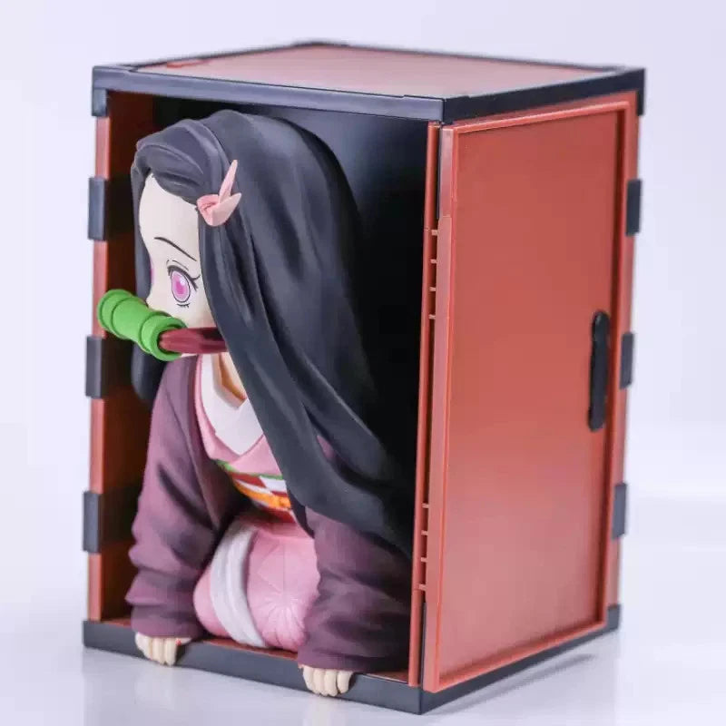 Anime Demon Slayer Kamado Nezuko PVC Figure Popcorn Bucket Decoration Model Toy 07FC0E-D4 - KOEEK