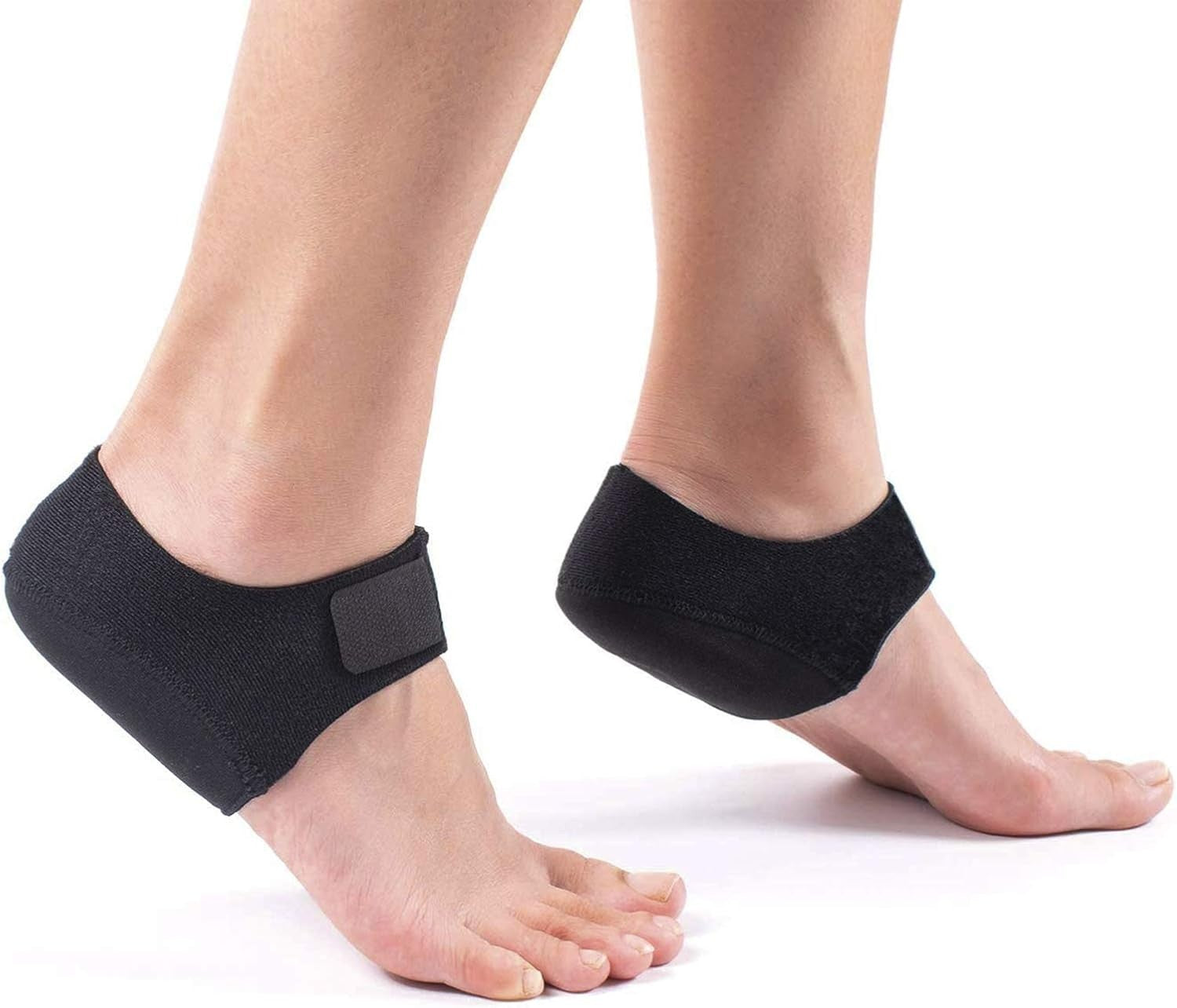 new Plantar Fasciitis Heel Cups for Pain 【Updated M 5-8 W 6-9.5, Black 07FC0E-D4 - KOEEK