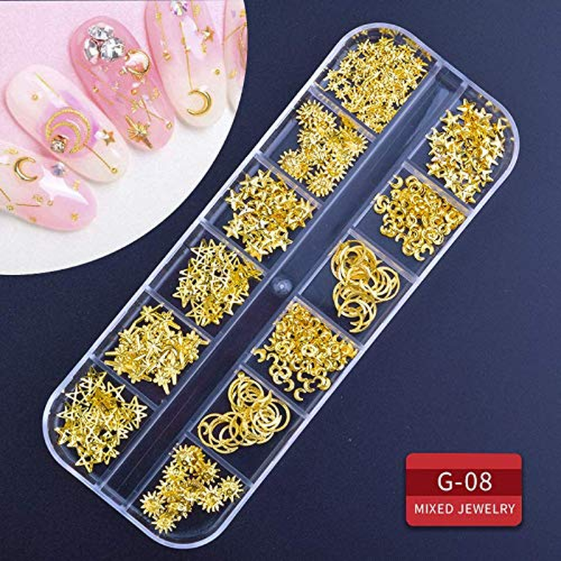 nye 9 æsker Nail Rhinestones,Nail Gems Nail Diamonds,Nail Art Studs Nail Crystals Na