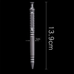 Hot EDC Titanium Alloy Pocket Ballpoint Pen Office Stationery Outdoor Record Pen 07FC0E-D4 - KOEEK