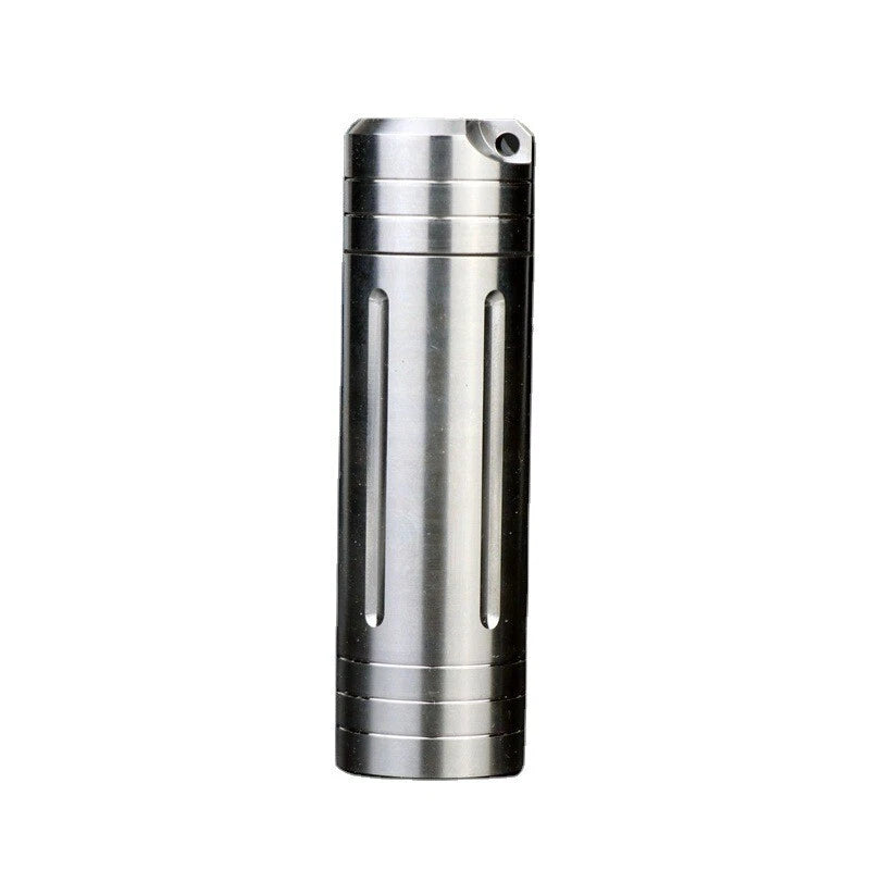 EDC Titanium Alloy Waterproof Case Portable Pill Medicine Capsule Storage Box 07FC0E-D4 - KOEEK