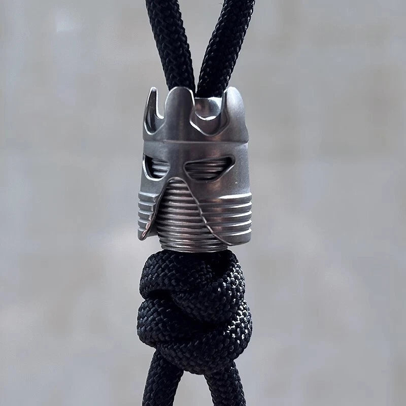Titanium Alloy Knife Lanyard Bead Paracord End Pendant Charm DIY Zip Pull 07FC0E-D4 - KOEEK