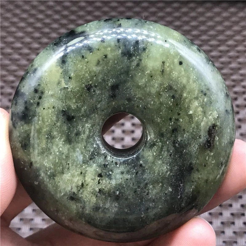 Xiuyu Jade Feng Shui Pendant Hand-Carved Antique Jade Amulet Vintage Stone 07FC0E-D4 - KOEEK