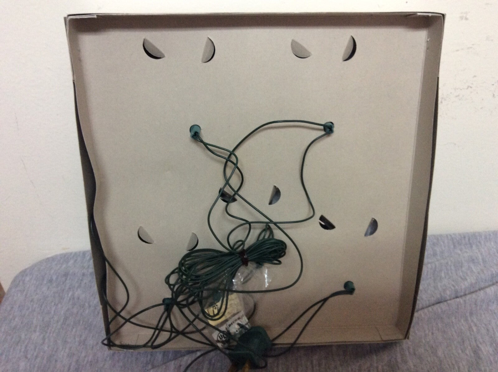 Vintage Noma Holiday Accents 10 Mini Silver Bow Light Set NIB NOMA - KOEEK