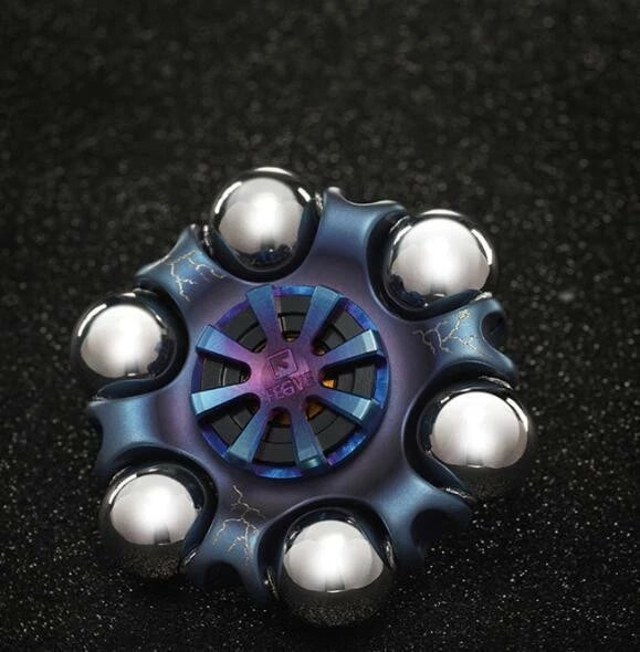 Titanium Alloy Hand Twisting Spinning Top Gyro Gyroscope Spinner Top Toys 07FC0E-D4 - KOEEK