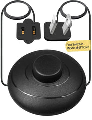new 6ft/1.8m On/Off Extension Cord Foot Switch Pedal, in Middle of Cord,... 07FC0E-D4 - KOEEK