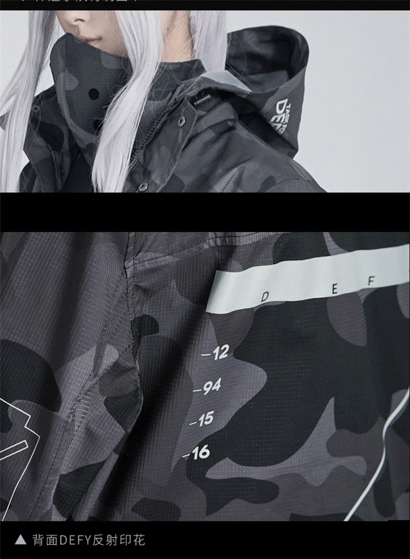 Girls' Frontline Outdoor Jacket TASK FORCE DEFY Official Hooded Windproof Jacket 07FC0E-D4 - KOEEK