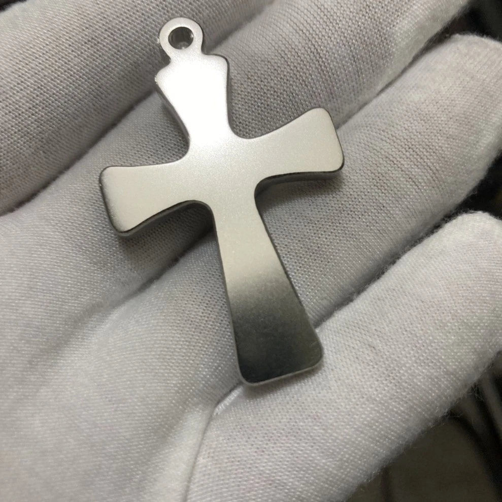 TA15 Titanium alloy Cross Pendant Durable Outdoor EDC Jewelry 07FC0E-D4 - KOEEK