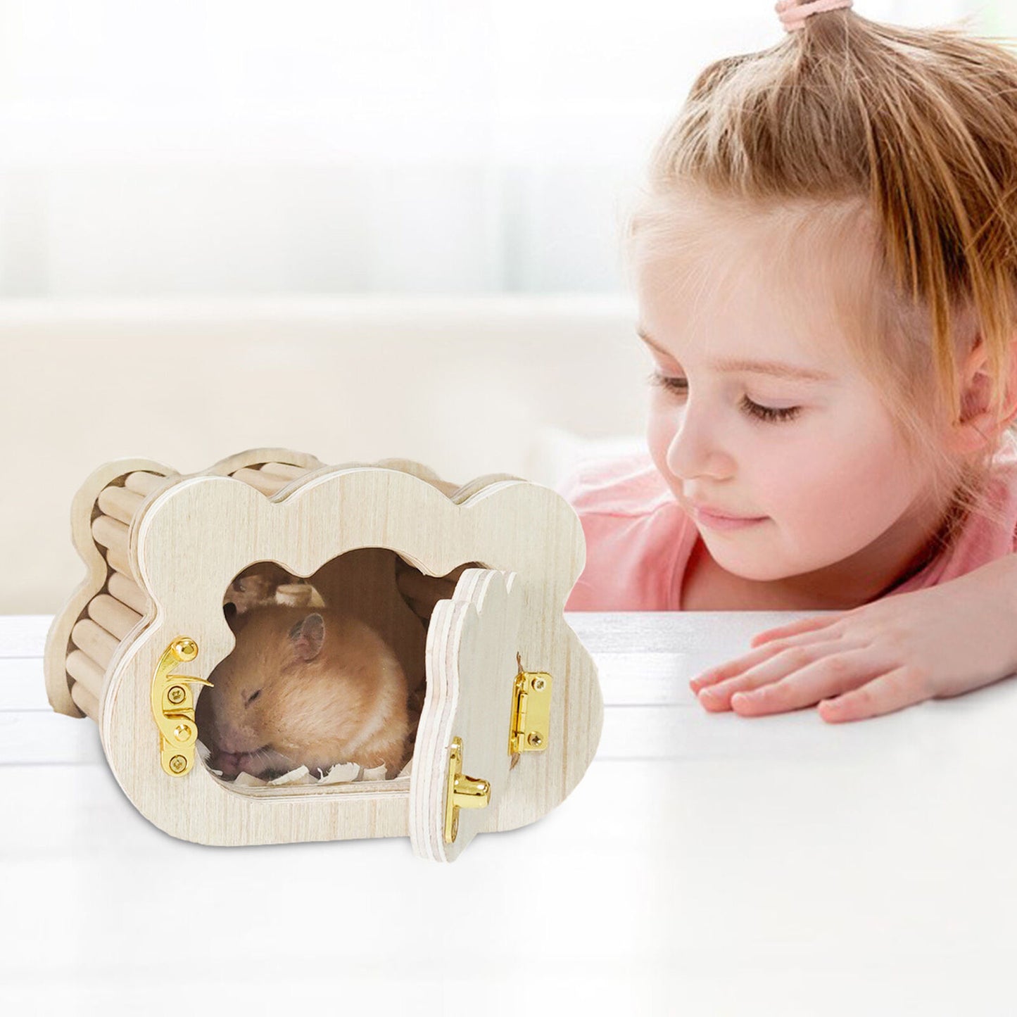 new Hamster Pet Products Small Animal House Hut Hideout Wooden Hamster Gerbil Mice koeek - KOEEK