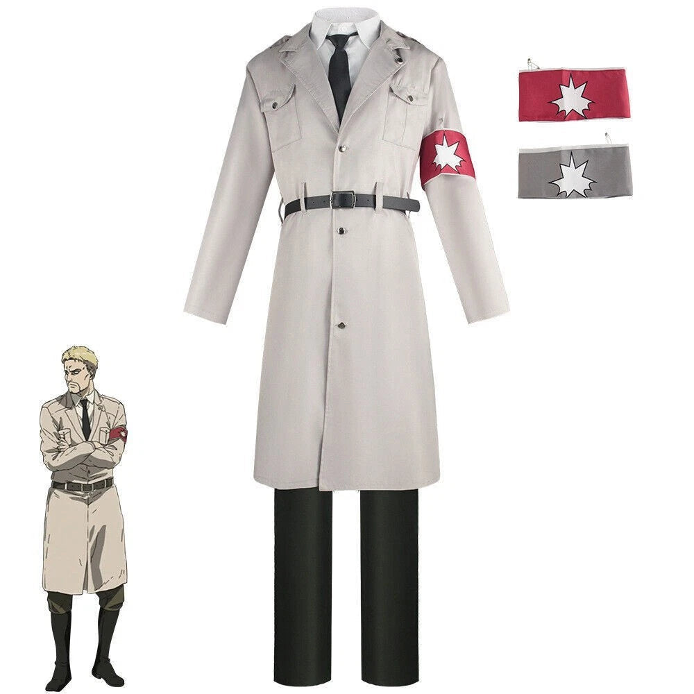 Attack On Titan Reiner Braun Officer Anime Costumes Suit Party Halloween Cosplay 07FC0E-D4 - KOEEK