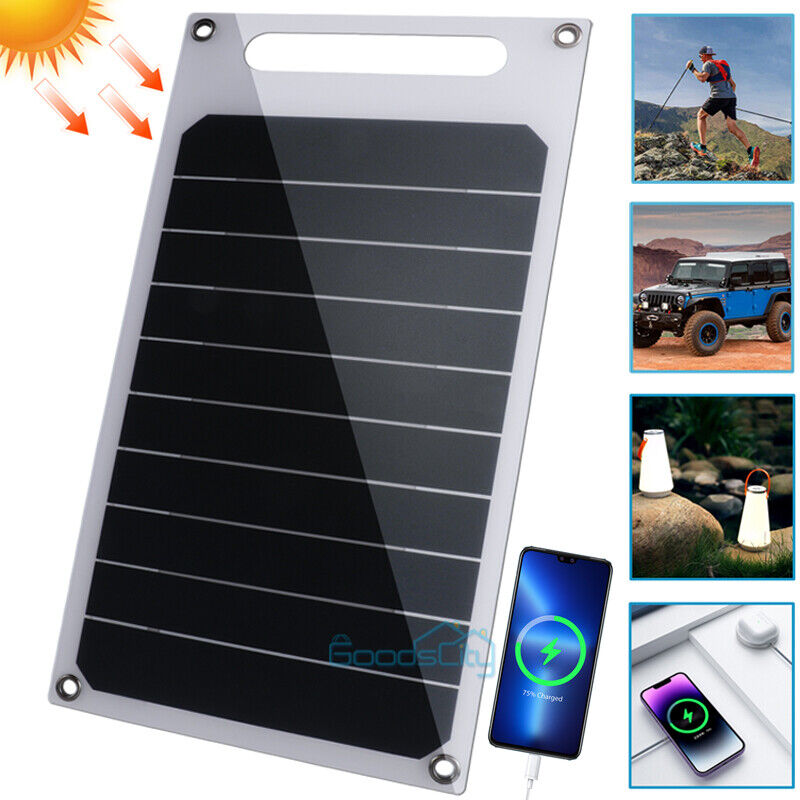 ny Solar Panel Portable PV Power Bank Outdoor Camping Vandring USB Telefonlader