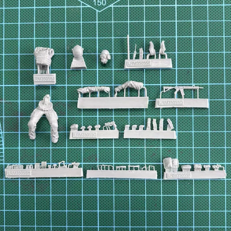 1/35 Resin Model Kit US Army Helicopter Crew 6 Figures Unassambled Unpainted 07FC0E-D4 - KOEEK