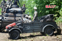 GO-TRUCK 1/6 WWII German German 82 regular Jeep Metal Model Grey Color Instock GO-TRUCK - KOEEK