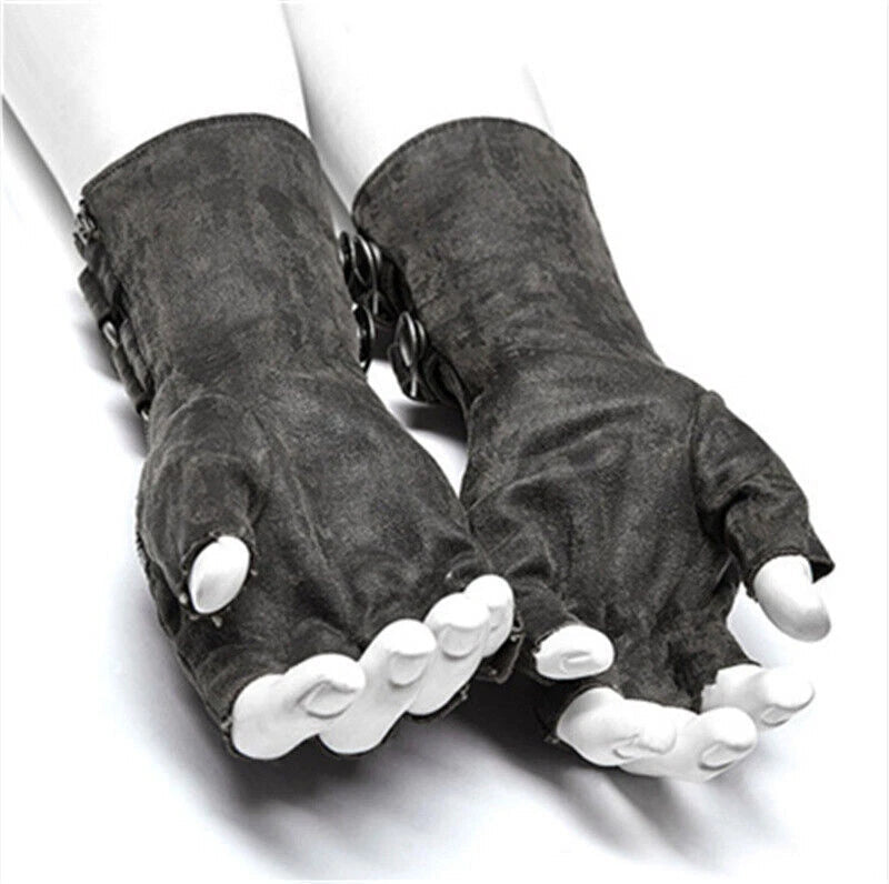 Medieval Men's Button  Rivets Arm Glove Armor Wrist Cuffs Bracers Gauntlet 07FC0E-D4 - KOEEK