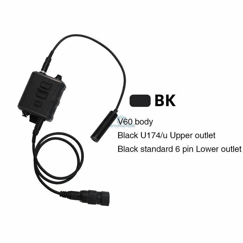 Military FCS V60 PTT Tactical Multi Channel Push To Talk For Prc 148 152 Radio 07FC0E-D4 - KOEEK