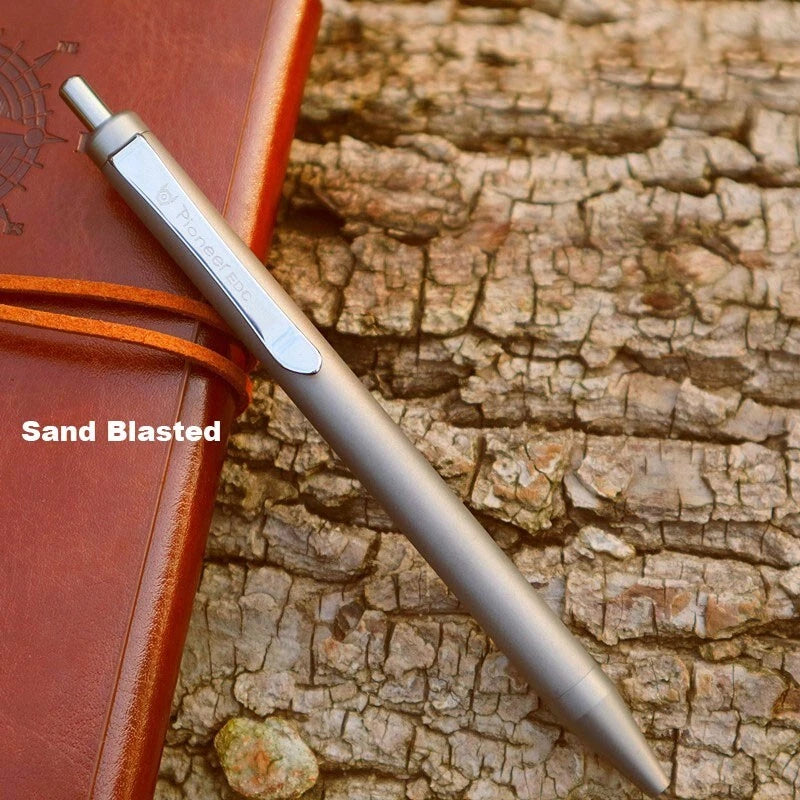 EDC Titanium Writing Pen Portable Signature Pen Stationery Office Ballpoint Pen 07FC0E-D4 - KOEEK
