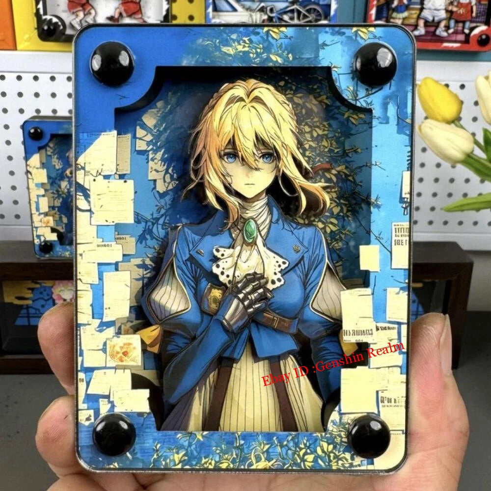 Anime Violet Evergarden Acrylic Brick 3D Card Figure Collection Decor Gift 07FC0E-D4 - KOEEK