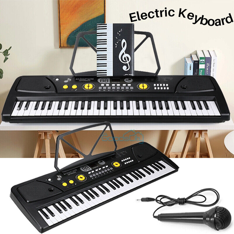 nytt Smart Digital Piano Keyboard 61 Key - Bærbart elektronisk instrument med mikrofon