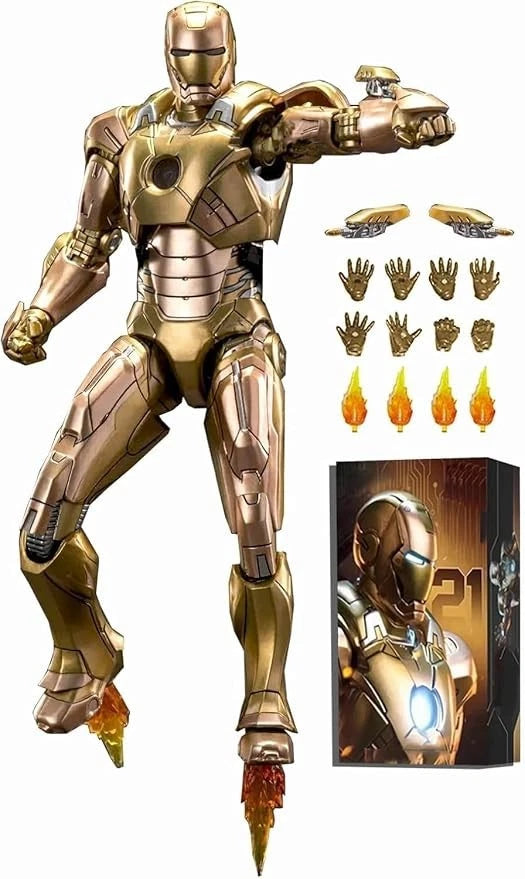 ZD Toys Marvel Iron Man Mark 21 MK21 1/10 Scale 7" Action Figure Model Collector MARVEL - KOEEK