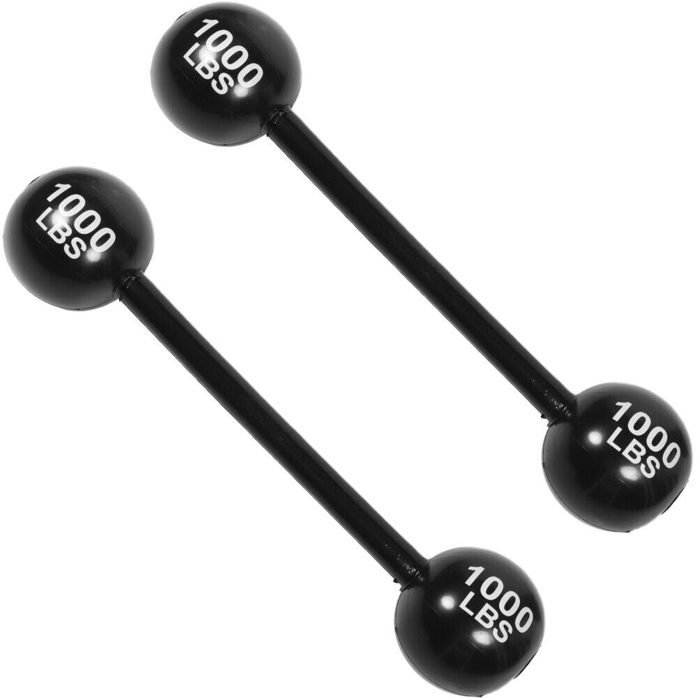 ny 2 STK Prop Barbell Oppblåsbar Dumbbell Vekter Rekvisitter Thicken Child