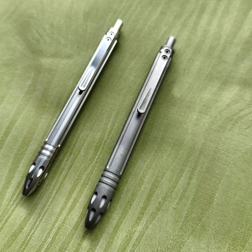 TC4 Titanium Practical Ballpoint Pens Office Signature Metal Pen EDC Multi-Tools 07FC0E-D4 - KOEEK