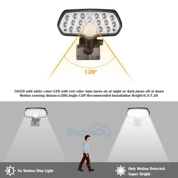 ny 9900000LM Lamparas Luz Led Solares Luces Para Exterior Patio Sensor De Movimient