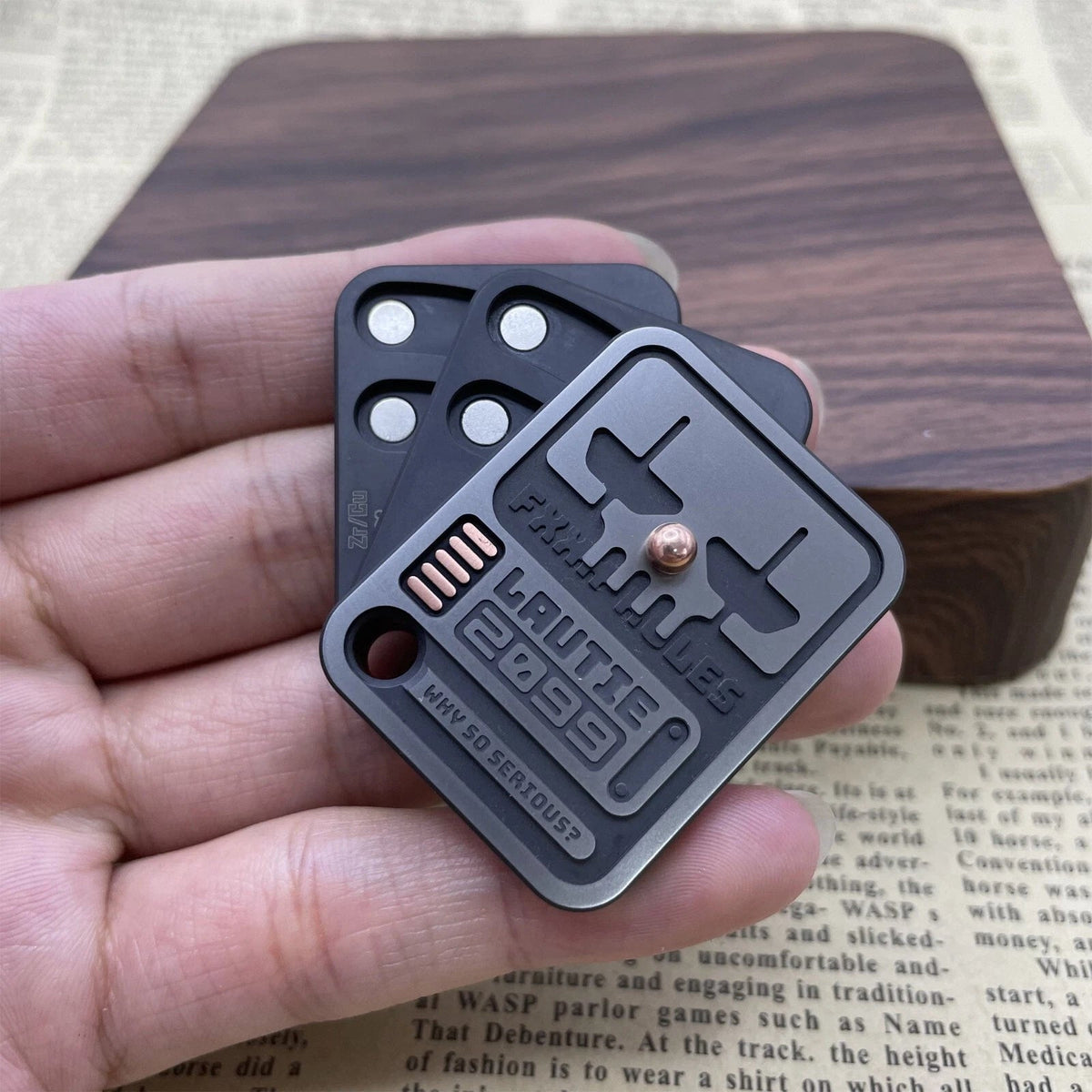 Poker Card LAUTIE 3.0 AAA AKQ Fidget Slider Zirconium EDC Stress Relief Toy Gift 07FC0E-D4 - KOEEK