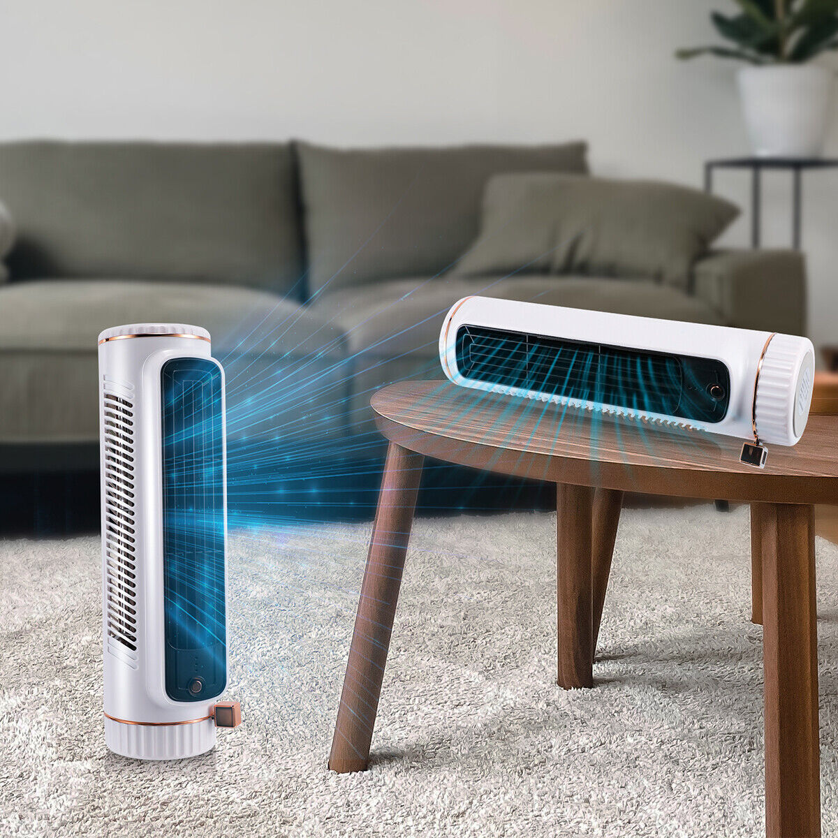 nyt bærbart klimaanlæg Personal Space Evaporative Air Cooler Mini Dual Fans