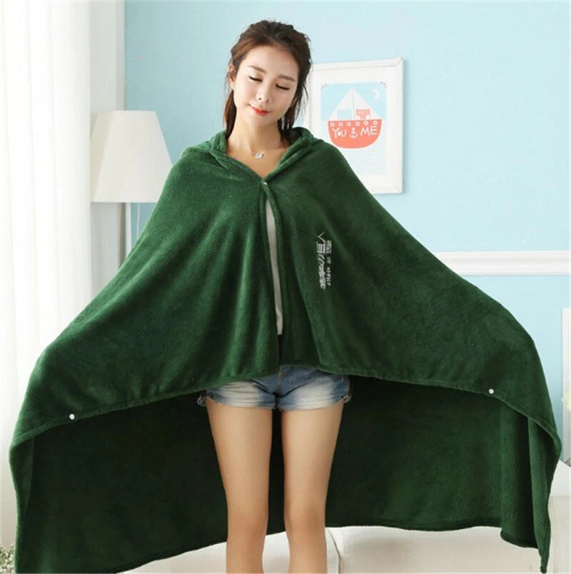 Attack on Titan Blanket Cloak Shingeki No Kyojin Survey Corps Cloak Cape Flannel 07FC0E-D4 - KOEEK