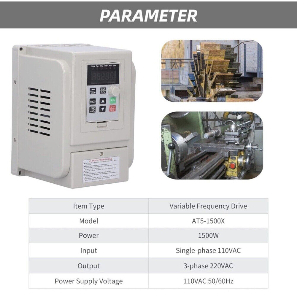 new 1.5KW 220V Variable Frequency Inverter Motor Drive CNC VFD VSD Single To 3 Phase koeek - KOEEK