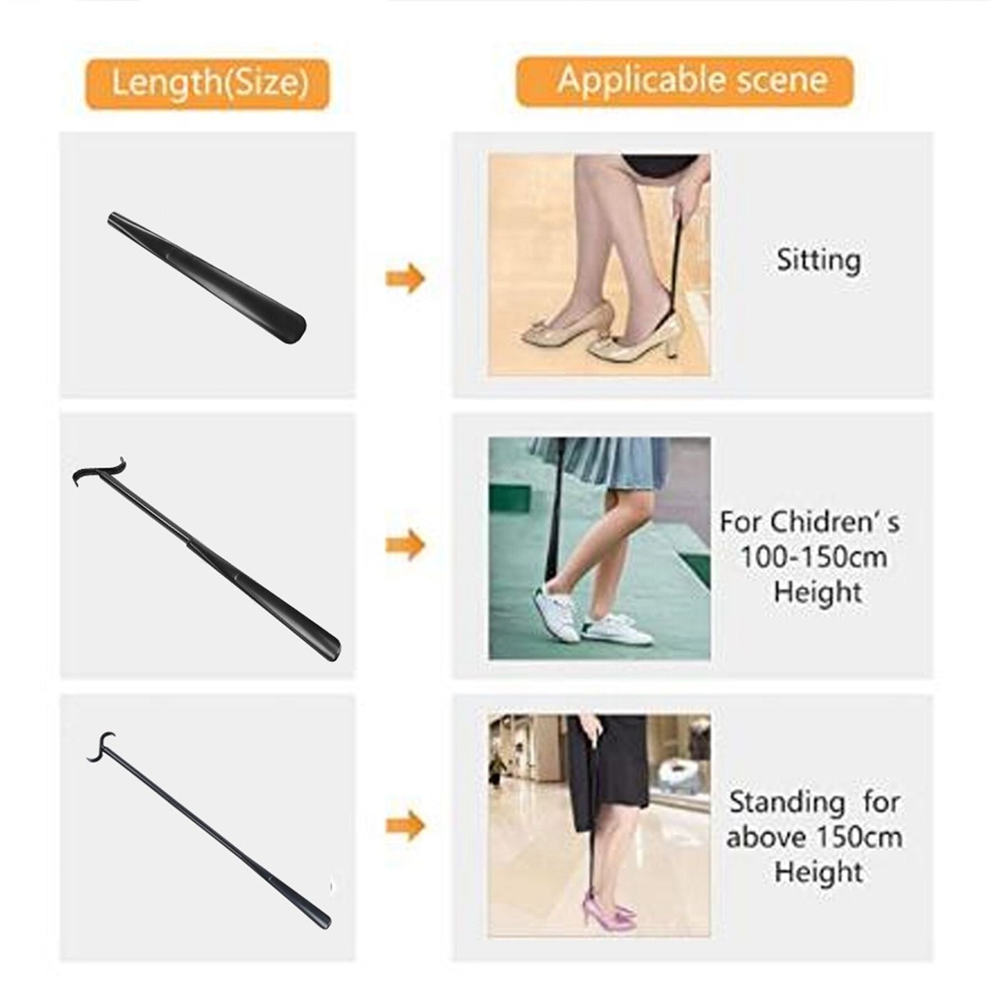 new Detachable Long Dressing Stick Portable Shoes Socks Dressing Aids With Shoe HPT koeek - KOEEK