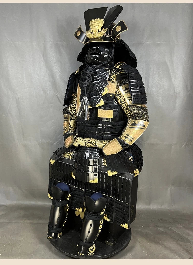 Japanese Tōsei Gusoku Samurai Armor Wearable Black Iron Armour Props Collection 07FC0E-D4 - KOEEK