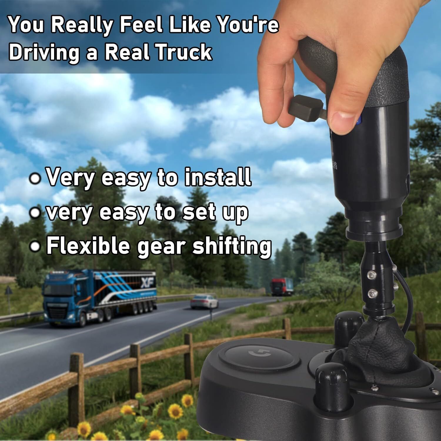 new XSLOER USB Truck Simulator Shifter - Gearshifter Knob for ATS ETS2 PC Racing... 07FC0E-D4 - KOEEK