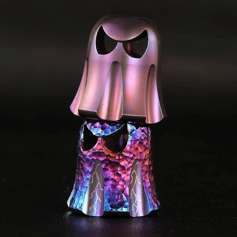Titanium Ghost Knife Lanyard Bead Paracord Necklace Pendant Bracelet EDC Beads 07FC0E-D4 - KOEEK