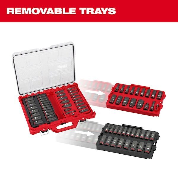 new Milwaukee Tool 49-66-6805 In Drive Socket Set, 36 Pcs