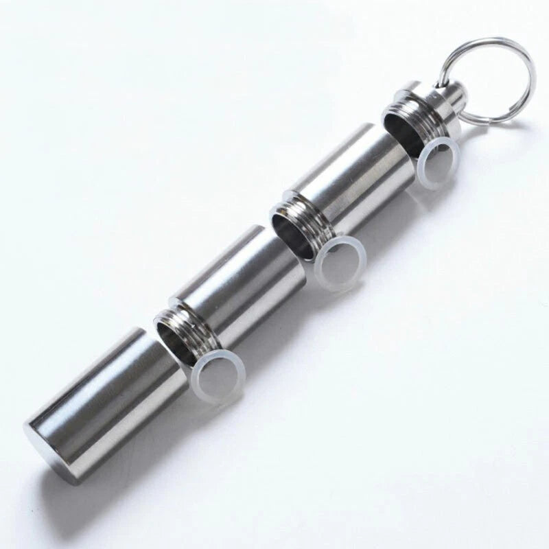 Titanium CNC Waterproof Container Storage Pill Case Medicine Bottle EDC Tool 07FC0E-D4 - KOEEK