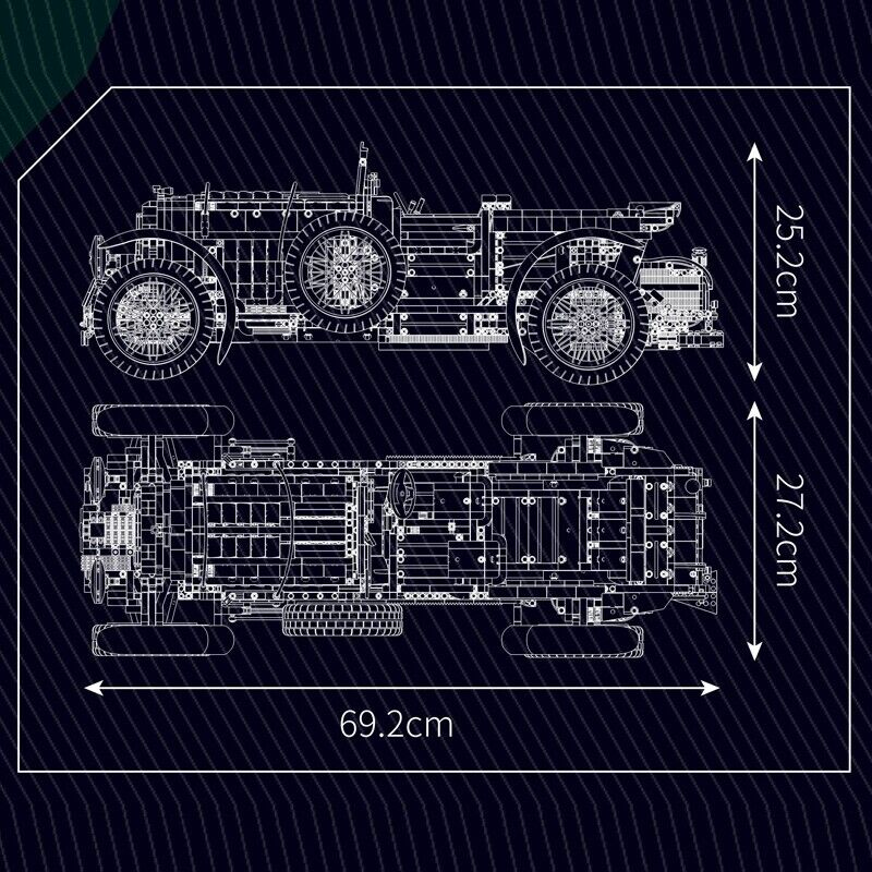 new Mould King 13191 Classic Car Vintage Vehicles Remote Control Building Block Toy MOULD KING - KOEEK