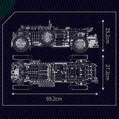 new Mould King 13191 Classic Car Vintage Vehicles Remote Control Building Block Toy MOULD KING - KOEEK