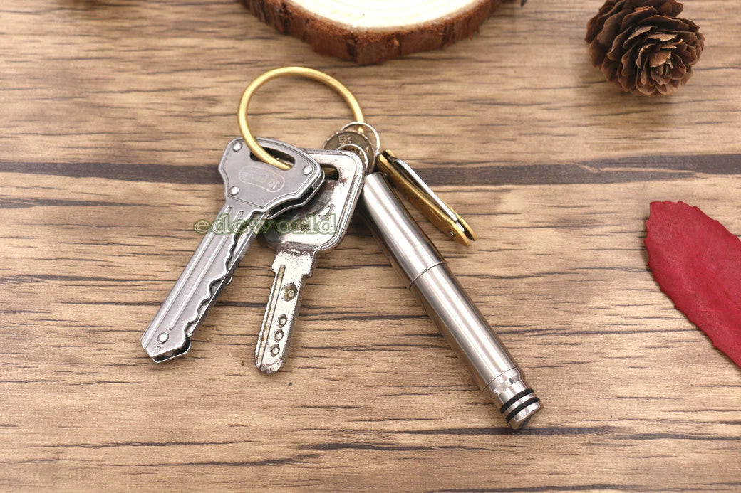 Tiremet Titanium Ti Mini Key Chain Practical Ball Pen Office Signature Pen EDC TIREMET - KOEEK
