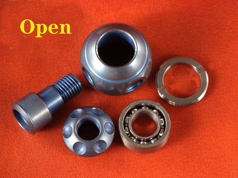 EDC Titanium Knife Lanyard Bead Spinning Top Toy Necklace Pendant Bracelet DIY- 07FC0E-D4 - KOEEK