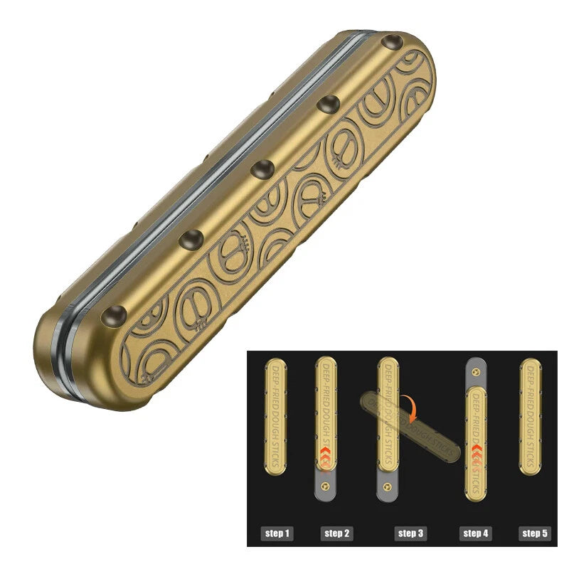 Fidget Slider Push Fried Stick PPB Desk Toy Adult Decompression Metal EDC Gifts 07FC0E-D4 - KOEEK