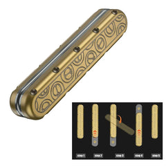 Fidget Slider Push Fried Stick PPB Desk Toy Adult Decompression Metal EDC Gifts 07FC0E-D4 - KOEEK