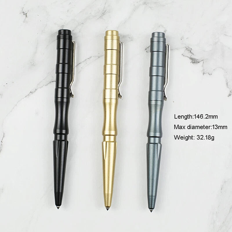 Aluminum Alloy Tool EDC Toy Pen Tungsten Steel Head Portable Pen W/clip Gift 07FC0E-D4 - KOEEK